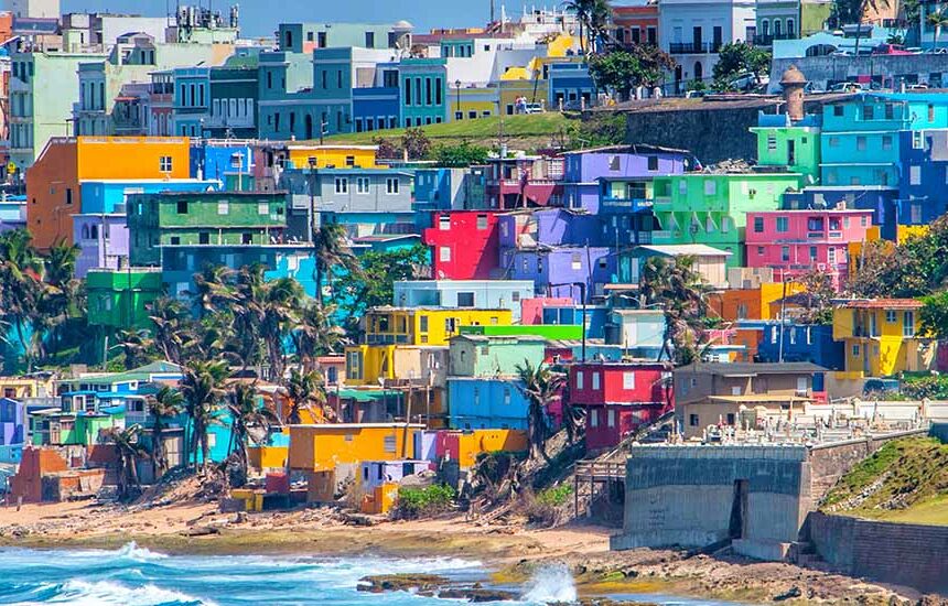 Le littoral de San Juan à Porto Rico