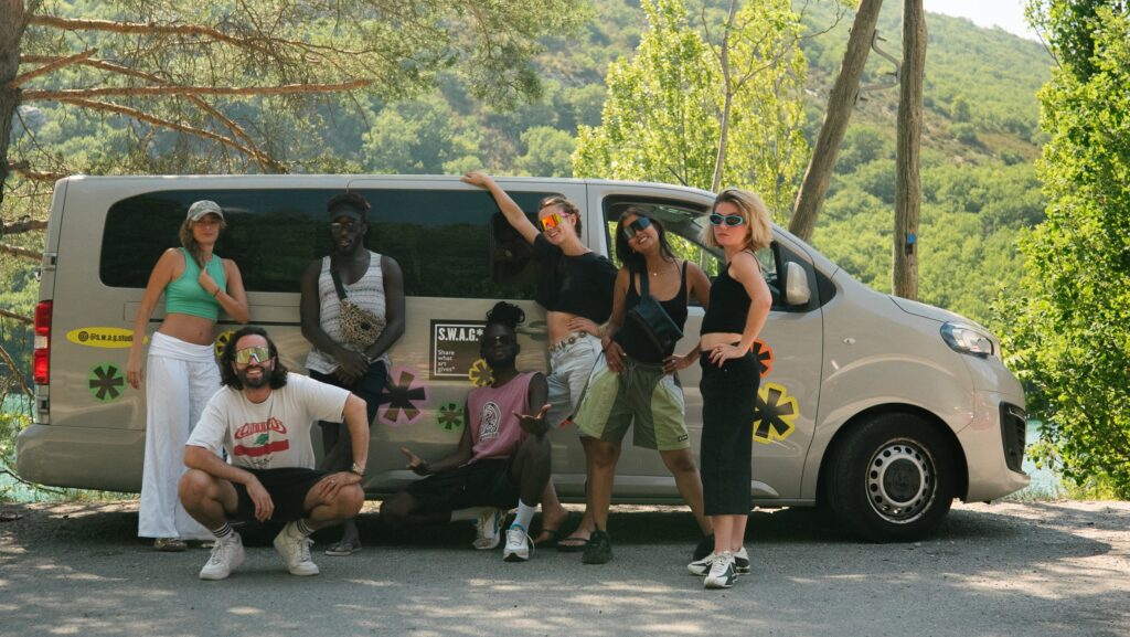 L'équipe pour le projet S.W.A.G. bus